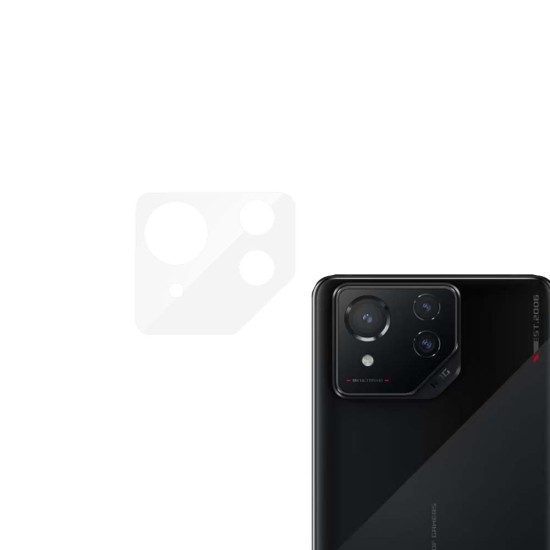 Set 3 folii SILKASE pentru Asus RogPhone 8/9 Pro, protectie camera foto, silicon (ROG Phone 9 Pro, C0539) by www.silkase.ro