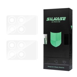 Set 2 folii SILKASE pentru Xiaomi Poco X6 Pro, protectie camera foto, silicon regenerabil