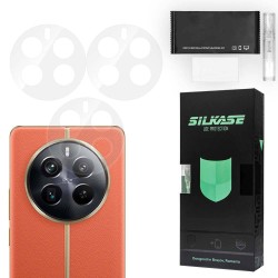 Set 3 folii SILKASE pentru Realme 12 Pro Plus, protectie camera foto, silicon regenerabil