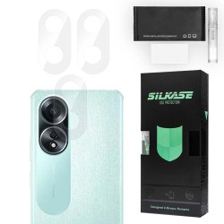 Set 3 folii SILKASE pentru Oppo A58, protectie camera foto, silicon regenerabil