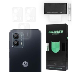 Set 3 folii SILKASE pentru Motorola Moto G53, protectie camera foto, silicon regenerabil