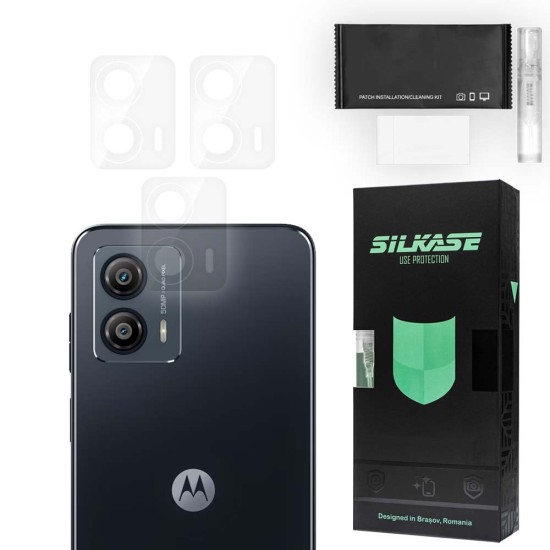 Set 3 folii SILKASE pentru Motorola Moto G53, protectie camera foto, silicon regenerabil (SILKASE, Set Folii Camere silicon) by www.silkase.ro Set 3 folii SILKASE pentru Motorola Moto G53, protectie camera foto, silicon regenerabil (Moto G53 5G, C0553) by www.silkase.ro