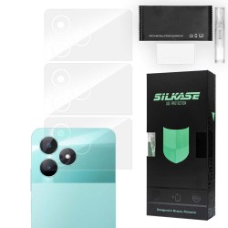 Set 3 folii SILKASE pentru Realme C51, protectie camera foto, silicon regenerabil Set 3 folii SILKASE pentru Realme C51, protectie camera foto, silicon regenerabil