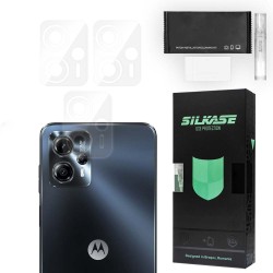 Set 3 folii SILKASE pentru Motorola Moto g13, protectie camera foto, silicon regenerabil