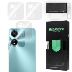 Set 3 folii SILKASE pentru Honor X5 Plus, protectie camera foto, silicon regenerabil