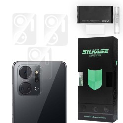Set 3 folii SILKASE pentru Honor X7a, protectie camera foto, silicon regenerabil