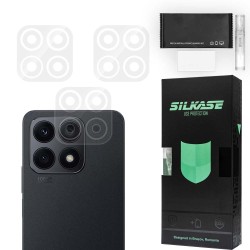 Set 3 folii SILKASE pentru Honor X8a, protectie camera foto, silicon regenerabil
