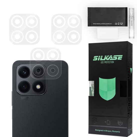Set 3 folii SILKASE pentru Honor X8a, protectie camera foto, silicon regenerabil (SILKASE, X8a) by www.silkase.ro Set 3 folii SILKASE pentru Honor X8a, protectie camera foto, silicon regenerabil (X8a, C0571) by www.silkase.ro