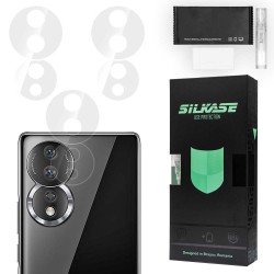 Set 3 folii SILKASE pentru Honor 80, protectie camera foto, silicon regenerabil