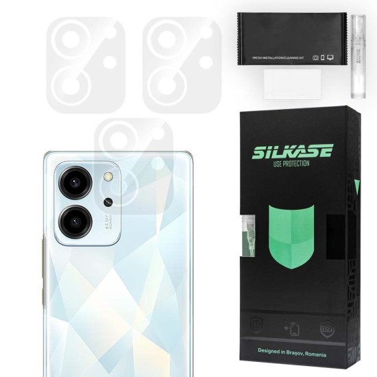 Set 3 folii SILKASE pentru Honor 80 SE, protectie camera foto, silicon regenerabil (SILKASE, 80 SE) by www.silkase.ro Set 3 folii SILKASE pentru Honor 80 SE, protectie camera foto, silicon regenerabil (80 SE, C0574) by www.silkase.ro