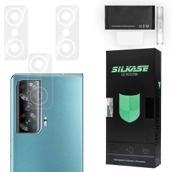 Set 3 folii SILKASE pentru Honor Magic Vs, protectie camera foto, silicon regenerabil