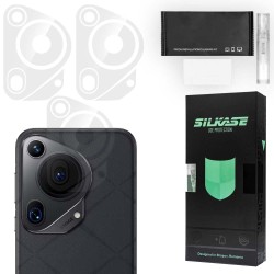 Set 3 folii SILKASE pentru Huawei Pura 70 Ultra, protectie camera foto, silicon regenerabil