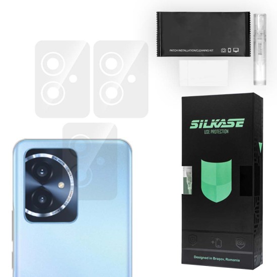 Set 3 folii SILKASE pentru Honor 100, protectie camera foto, silicon regenerabil (SILKASE, Set Folii Camere silicon) by www.silkase.ro Set 3 folii SILKASE pentru Honor 100, protectie camera foto, silicon regenerabil (100, C0588) by www.silkase.ro