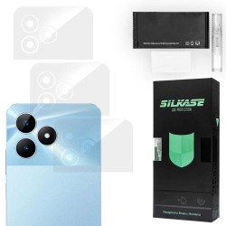 Set 3 folii SILKASE pentru Realme Note 50, protectie camera foto, silicon regenerabil