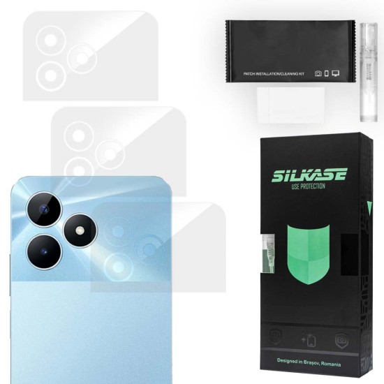 Set 3 folii SILKASE pentru Realme Note 50, protectie camera foto, silicon regenerabil (SILKASE, Set Folii Camere silicon) by www.silkase.ro Set 3 folii SILKASE pentru Realme Note 50, protectie camera foto, silicon regenerabil (P1, C0590) by www.silkase.ro