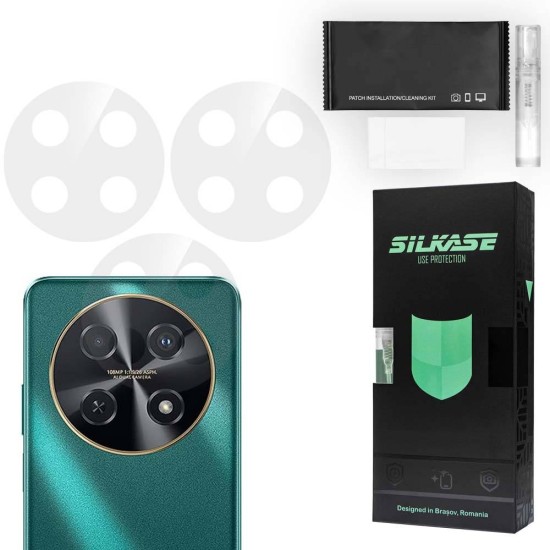 Set 3 folii SILKASE pentru Huawei nova 12i, protectie camera foto, silicon regenerabil (SILKASE, Set Folii Camere silicon) by www.silkase.ro Set 3 folii SILKASE pentru Huawei nova 12i, protectie camera foto, silicon regenerabil (Nova 12i, C0592) by www.silkase.ro