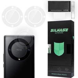 Set 3 folii SILKASE pentru Honor Magic 5 Lite, protectie camera foto, silicon regenerabil