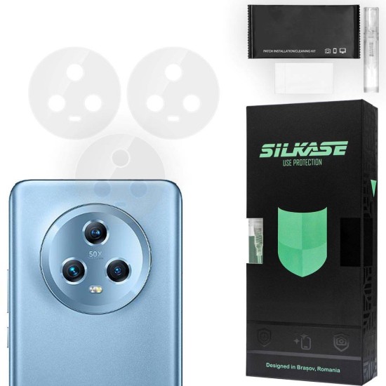 Set 3 folii SILKASE pentru Honor Magic 5, protectie camera foto, silicon regenerabil (SILKASE, Magic5) by www.silkase.ro Set 3 folii SILKASE pentru Honor Magic 5, protectie camera foto, silicon regenerabil (Magic5, C0600) by www.silkase.ro