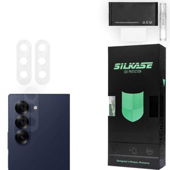 Set 3 folii SILKASE pentru Samsung Galaxy Z Fold 6, protectie camera foto, silicon regenerabil (SILKASE, Telefoane Samsung) by www.silkase.ro Set 3 folii SILKASE pentru Samsung Galaxy Z Fold 6, protectie camera foto, silicon regenerabil (Telefoane Samsung, C0604) by www.silkase.ro