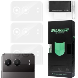 Set 3 folii SILKASE pentru OnePlus Nord 4, protectie camera foto, silicon regenerabil