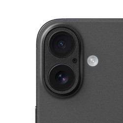 Rama camera Aluminiu SILKASE pentru Apple iPhone 16 Plus, FullGlue, negru