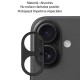 Rama camera Aluminiu SILKASE pentru Apple iPhone 16 Plus, FullGlue, negru (iPhone 16 Plus, C0633) by www.silkase.ro