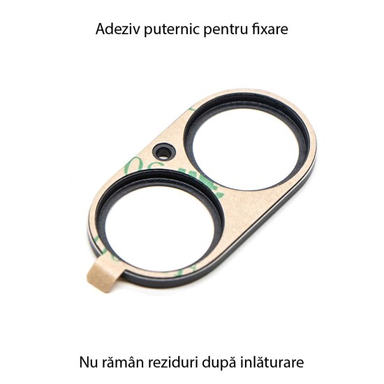 Rama camera Aluminiu SILKASE pentru Apple iPhone 16 Plus, FullGlue, negru (iPhone 16 Plus, C0633) by www.silkase.ro