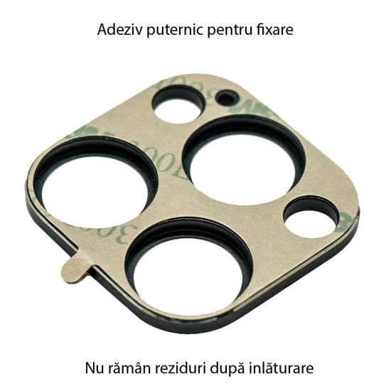 Rama camera Aluminiu SILKASE pentru Apple iPhone 16 Pro Max, FullGlue, negru (iPhone 16 Pro Max, C0635) by www.silkase.ro