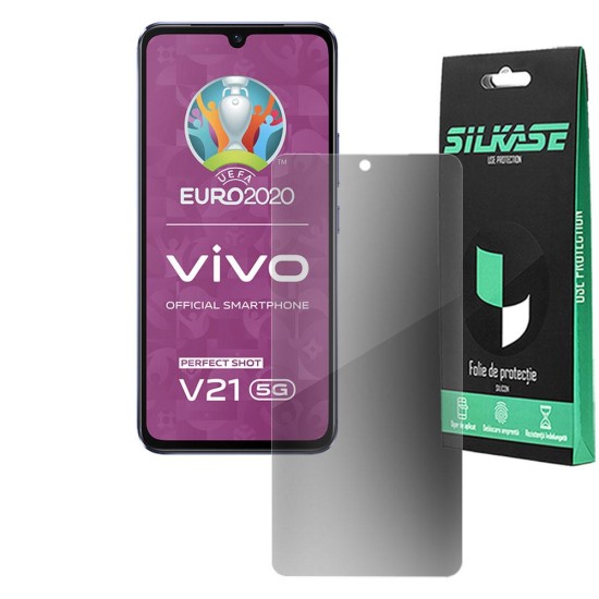 Folie privacy SILKASE pentru Vivo V21, protectie ecran, silicon (SILKASE, ) by www.silkase.ro Folie privacy SILKASE pentru Vivo V21, protectie ecran, silicon (, F3043) by www.silkase.ro