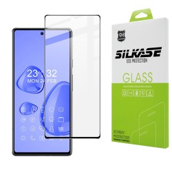 Folie sticla SILKASE pentru Google Pixel 7 Pro, Full Glue, Full display, negru