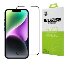 Folie sticla SILKASE pentru Apple iPhone 17e/16e/ iPhone 14/ 13/ 13 Pro, Full Glue, Full display, negru