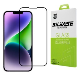 Folie sticla SILKASE pentru Apple iPhone 14 Plus, Full Glue, Full display, negru