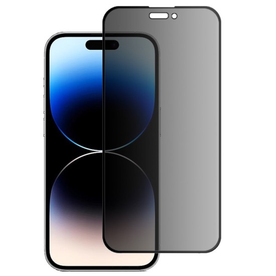 Folie sticla Privacy SILKASE pentru Apple iPhone 14 Pro, Full Glue, Full display, negru (iPhone 14 Pro, F5017) by www.silkase.ro