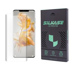 Folie sticla UV mata SILKASE pentru Huawei Mate 50 Pro, Full Glue, Full display, transparenta