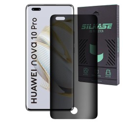Folie sticla UV privacy SILKASE pentru Huawei Nova 10 Pro, Full Glue, Full display, negru Folie sticla UV privacy SILKASE pentru Huawei Nova 10 Pro, Full Glue, Full display, negru