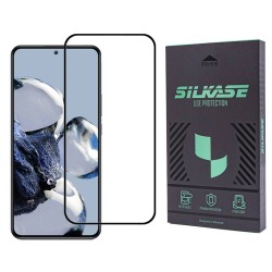 Folie sticla SILKASE pentru Xiaomi 12T Pro, Full Glue, Full display, negru