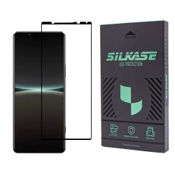 Folie sticla SILKASE pentru Sony Xperia 5 IV, Full Glue, Full display, negru