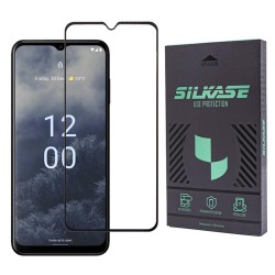 Folie sticla SILKASE pentru Nokia G60 , Full Glue, Full display, negru