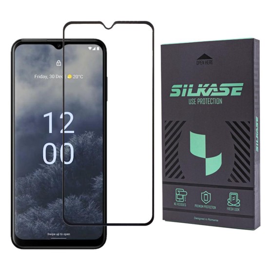 Folie sticla SILKASE pentru Nokia G60 , Full Glue, Full display, negru (G60 5G, F5383) by www.silkase.ro