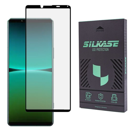 Folie sticla mata SILKASE pentru Sony Xperia 5 IV, Full Glue, Full display, negru (SILKASE, Xperia 5 IV) by www.silkase.ro Folie sticla mata SILKASE pentru Sony Xperia 5 IV, Full Glue, Full display, negru (Xperia 5 IV, F5388) by www.silkase.ro