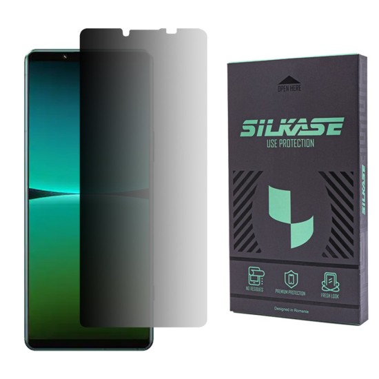Folie sticla privacy SILKASE pentru Sony Xperia 5 IV, Full Glue, Full display, negru (SILKASE, Xperia 5 IV) by www.silkase.ro Folie sticla privacy SILKASE pentru Sony Xperia 5 IV, Full Glue, Full display, negru (Xperia 5 IV, F5532) by www.silkase.ro
