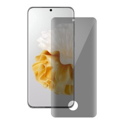 Folie sticla UV privacy SILKASE pentru Huawei P60/ P60 Pro, Full Glue, Full display, negru