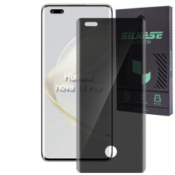 Folie sticla UV privacy SILKASE pentru Huawei Nova 11 pro, Full Glue, Full display, negru Folie sticla UV privacy SILKASE pentru Huawei Nova 11 pro, Full Glue, Full display, negru
