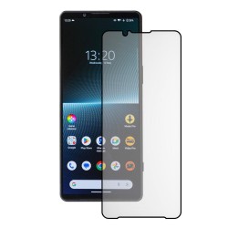 Folie sticla mata SILKASE pentru Sony Xperia 1 V, Full Glue, Full display, negru