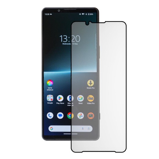Folie sticla mata SILKASE pentru Sony Xperia 1 V, Full Glue, Full display, negru (Xperia 1 V, F5945) by www.silkase.ro