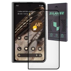 Folie sticla SILKASE pentru Google Pixel Fold, Full Glue, Full display, negru