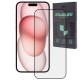 Folie sticla SILKASE pentru Apple iPhone 15, Full Glue, Full display, negru (iPhone 15, F6195) by www.silkase.ro