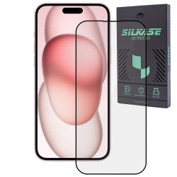 Folie sticla SILKASE pentru Apple iPhone 15 Plus, Full Glue, Full display, negru Folie sticla SILKASE pentru Apple iPhone 15 Plus, Full Glue, Full display, negru