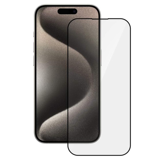 Folie sticla SILKASE pentru Apple iPhone 15 Pro, Full Glue, Full display, negru (iPhone 15 Pro, F6197) by www.silkase.ro