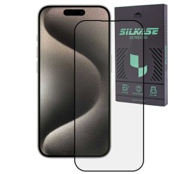 Folie sticla SILKASE pentru Apple iPhone 15 Pro Max, Full Glue, Full display, negru Folie sticla SILKASE pentru Apple iPhone 15 Pro Max, Full Glue, Full display, negru